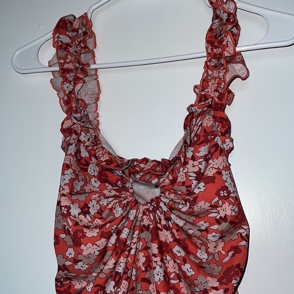 CBR red midi dress- size medium - Picture 3 of 5